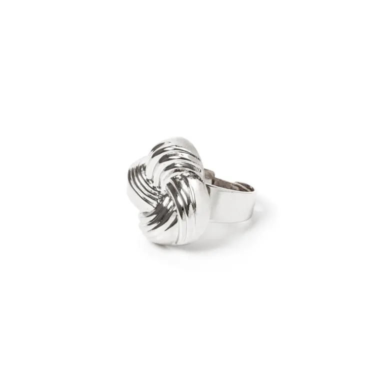 Anello a fasce annodate Amaranta - Argento