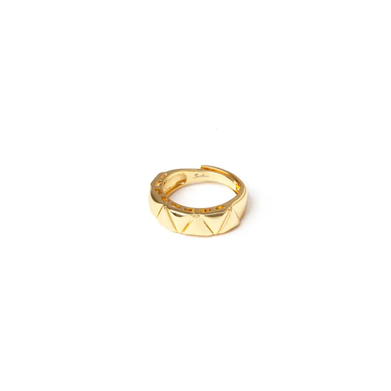 Anello con triangolini aurei Eva - Oro