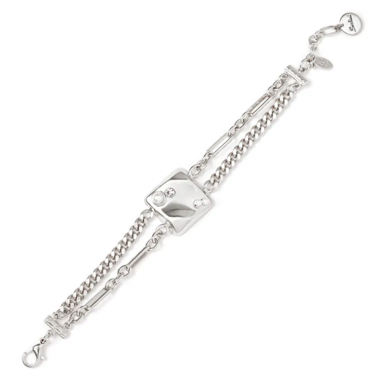 Bracciale a due fili Amaranta - Argento