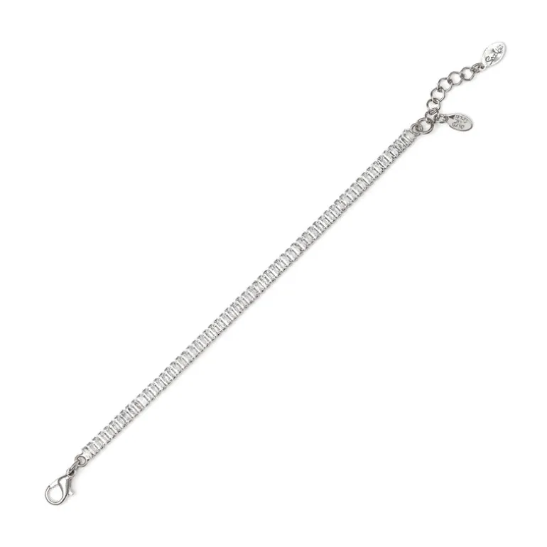 Bracciale a fascia stretta Diana - Bianco