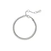 Bracciale a maglia serpentina leggera Cleopatra - Argento