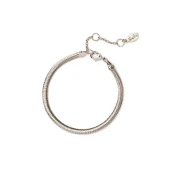 Bracciale a maglia serpentina leggera Cleopatra - Bronzo