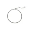 Bracciale a maglia serpentina light Cleopatra - Argento