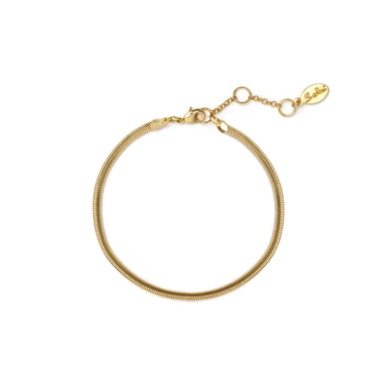 Bracciale a maglia serpentina light Cleopatra - Oro