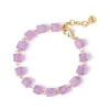 Bracciale a piccoli cubi Kaaba - Viola