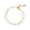 Bracciale a piccoli cubi Kaaba - Bianco