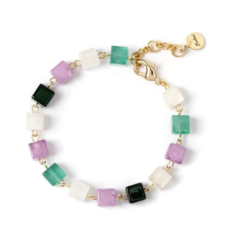 Bracciale a piccoli cubi Kaaba - Multicolor