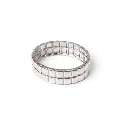Bracciale bangle geometrico Domus - Argento