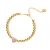 Bracciale boule e cuore Petit Pavè - Pesca