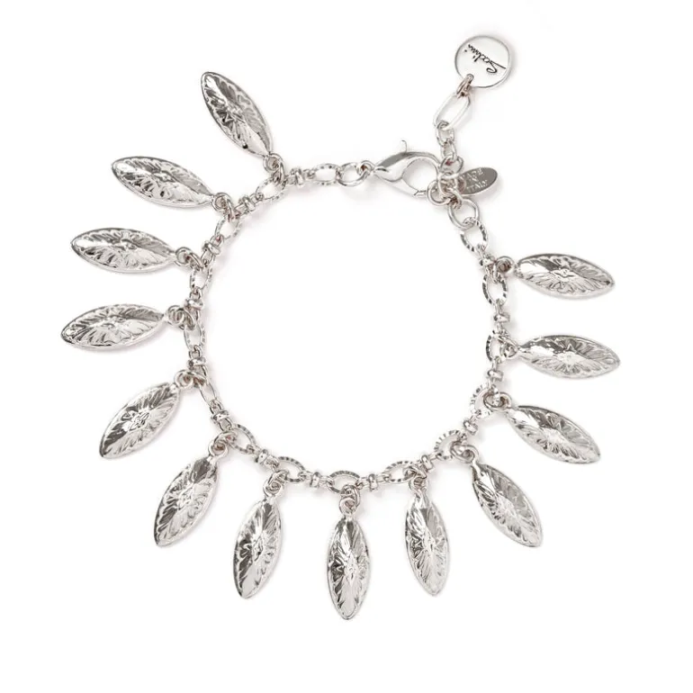 Bracciale catena e navette Amaranta - Argento