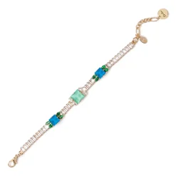 Bracciale con filo di zirconi Sirens - Blu