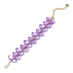 Bracciale con gemme Cocoon - Viola
