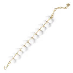 Bracciale con gemme Cocoon - Bianco