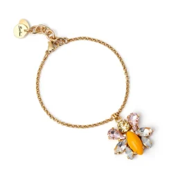 Bracciale con insettino pendente Flora - Multicolor