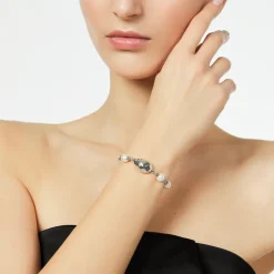Bracciale con perla ovale Leila - Argento