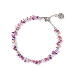 Bracciale con piccoli zirconi Kristall - Viola