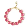 Bracciale di cabochon Blossom - Fucsia