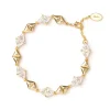 Bracciale di triangolini e rombi Eva - Oro