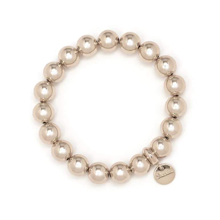 Bracciale elastico a boule Sissi - Bronzo