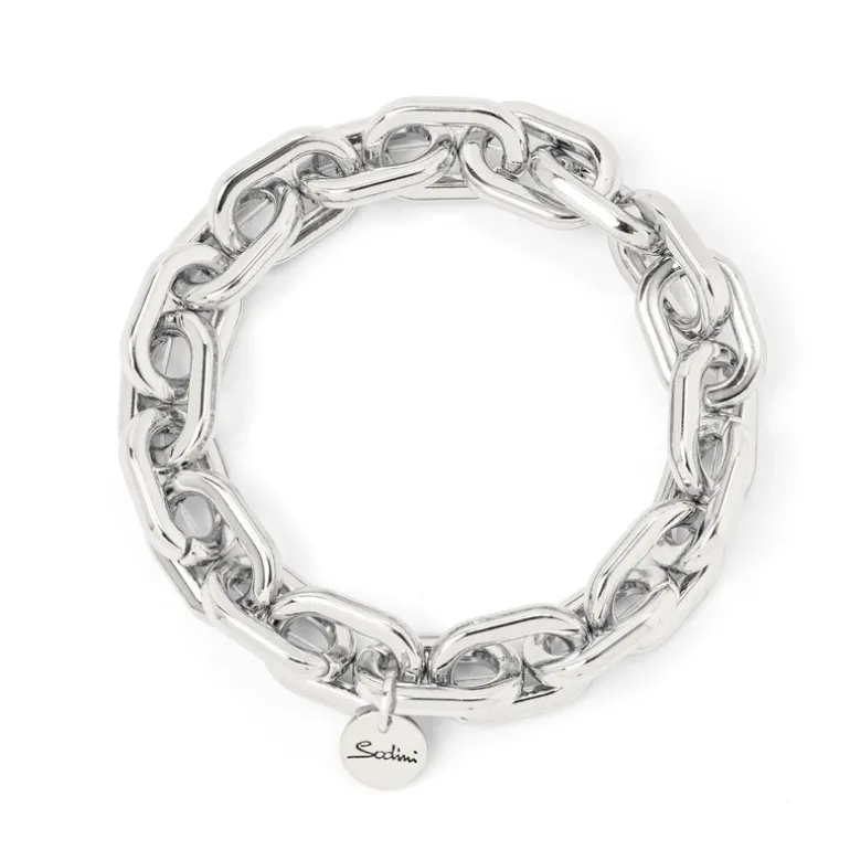 Bracciale elastico a catena Andromeda - Argento