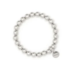 Bracciale elastico boule piccole Sissi - Argento