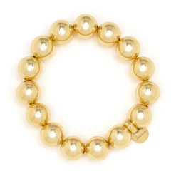Bracciale elastico maxi boule Sissi - Oro