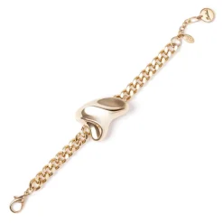 Bracciale groumette e charm creativo Amaranta - Oro