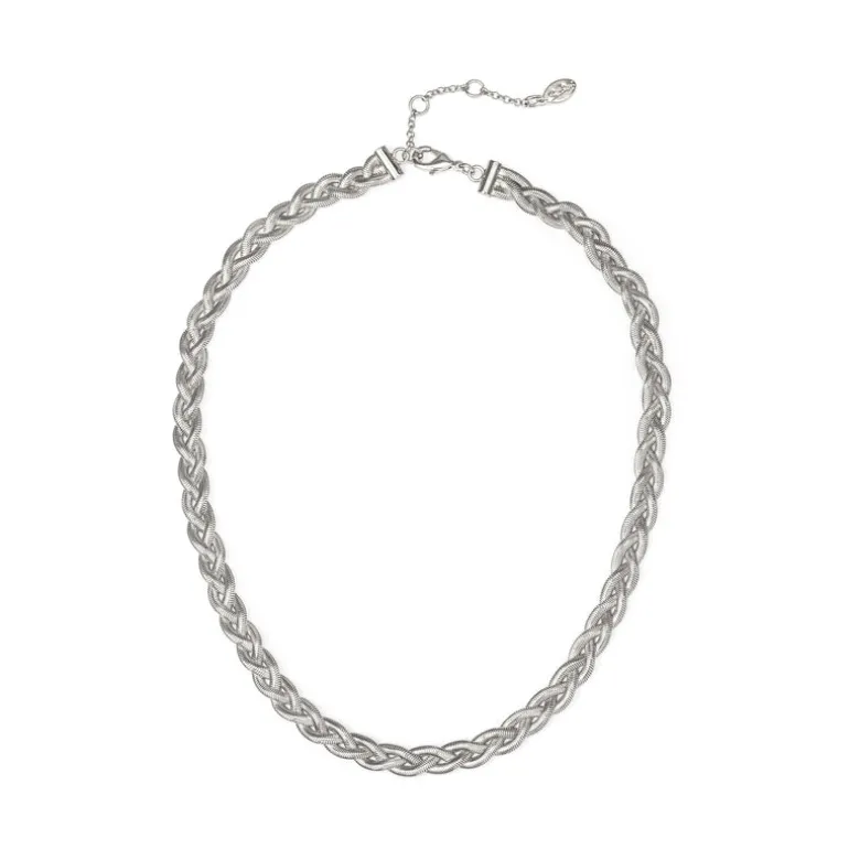 Collana a catene intrecciate Cleopatra - Argento