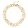 Collana a tre fili Kaaba - Bianco