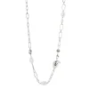 Collana catena e perle Leila - Argento