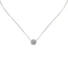 Collana con grande zircone pendente Pearl - Bianco