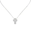 Collana con pendente a croce Pearl - Bianco
