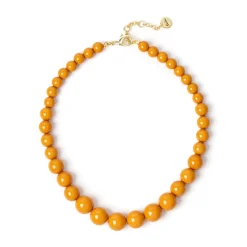 Collana corta a boule degradè Chantal - Rosso