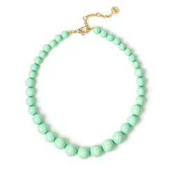 Collana corta a boule degradè Chantal - Turchese