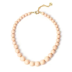 Collana corta a boule degradè Chantal - Rosa