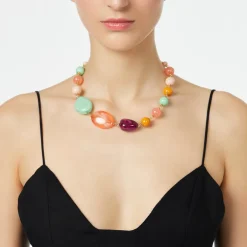 Collana corta a boule incatenate Chantal - Multicolor