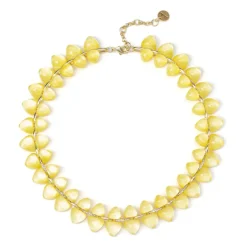 Collana corta con duplice filo Cocoon - Giallo
