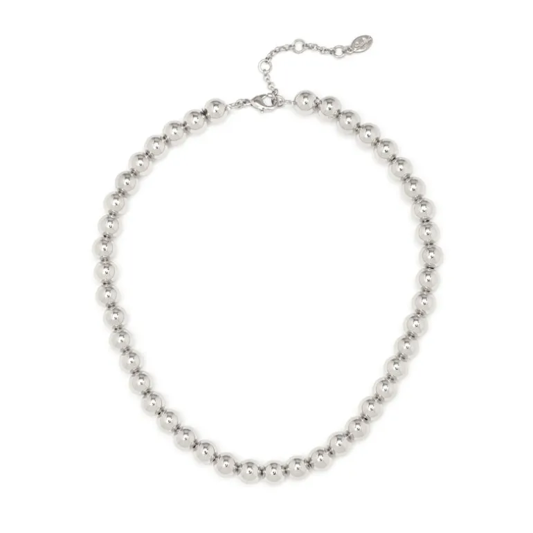 Collana corta grandi boule Sissi - Argento