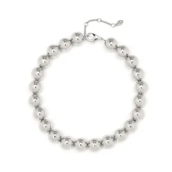 Collana corta maxi boule Sissi - Argento