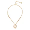 Collana corta rolò e cuore Amaranta - Oro