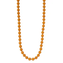 Collana lunga a boule cromatiche Chantal - Rosso