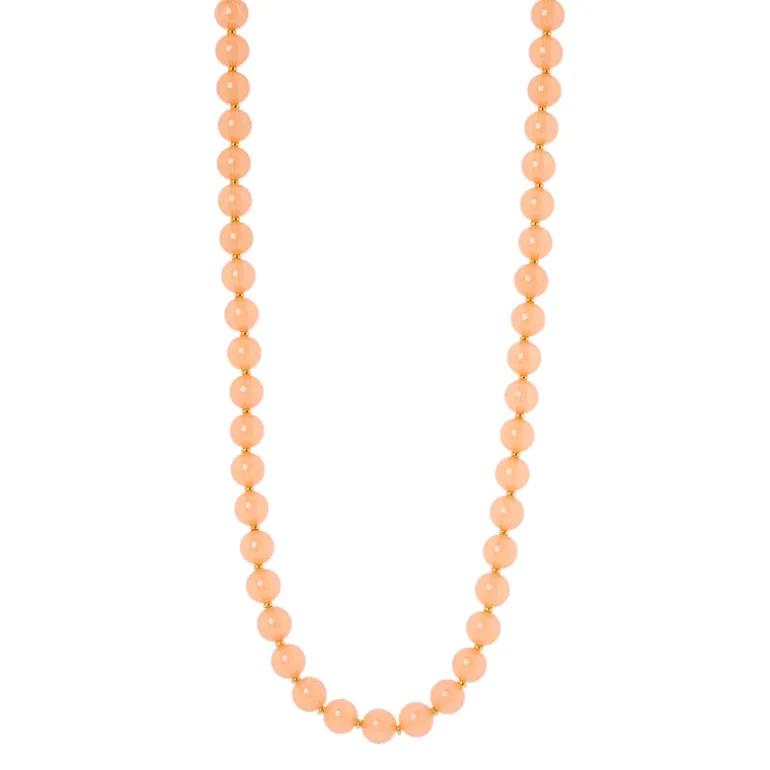Collana lunga a boule cromatiche Chantal - Arancio