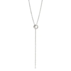 Collana lunga a Y Amaranta - Argento