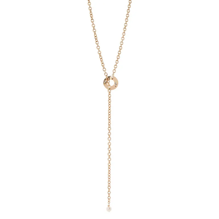 Collana lunga a Y Amaranta - Oro