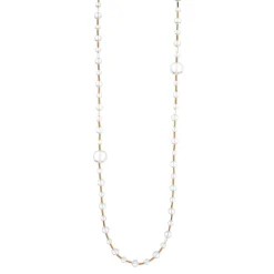 Collana lunga Clorofilla - Bianco