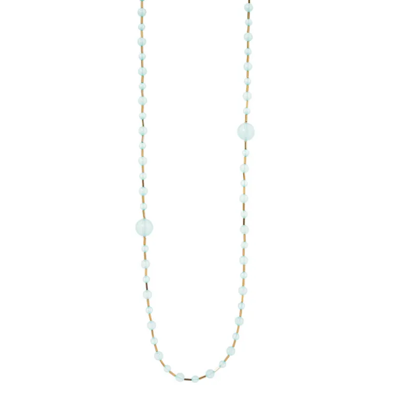 Collana lunga Clorofilla - Turchese