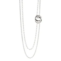 Collana lunga con charm Amaranta - Argento