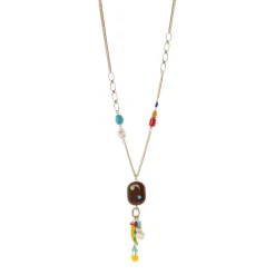 Collana lunga con pendenti a cascata Partenope - Multicolor