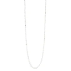 Collana lunga di perle Leila - Argento