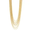 Collana multifilo lunga Cleopatra - Oro